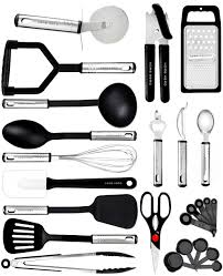 Ensemble Ustensiles de Cuisine Anti-Adhésifs en Nylon (25 pcs)